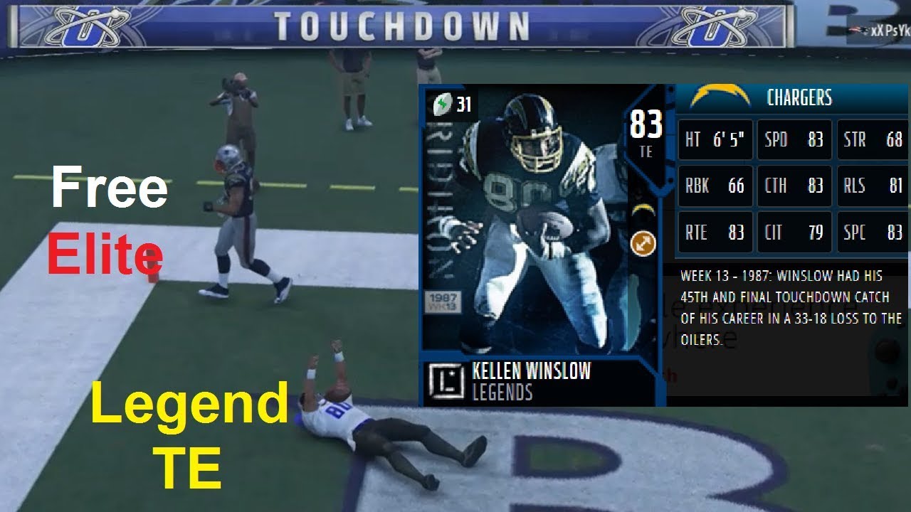 Madden NFL 18 Legend Kellen Winslow Catches Clutch Passes MUT Champions