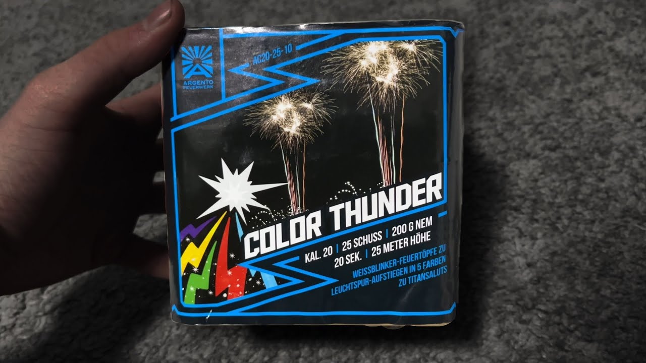 Wie gut ist die Color Thunder von Argento? / 25  Schuss Salutbatterie 💥