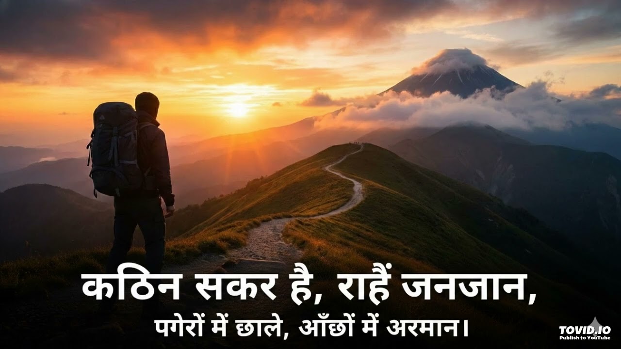 कठिन सफर है – हार नहीं मानूंगा | Heart Touching Hindi Song