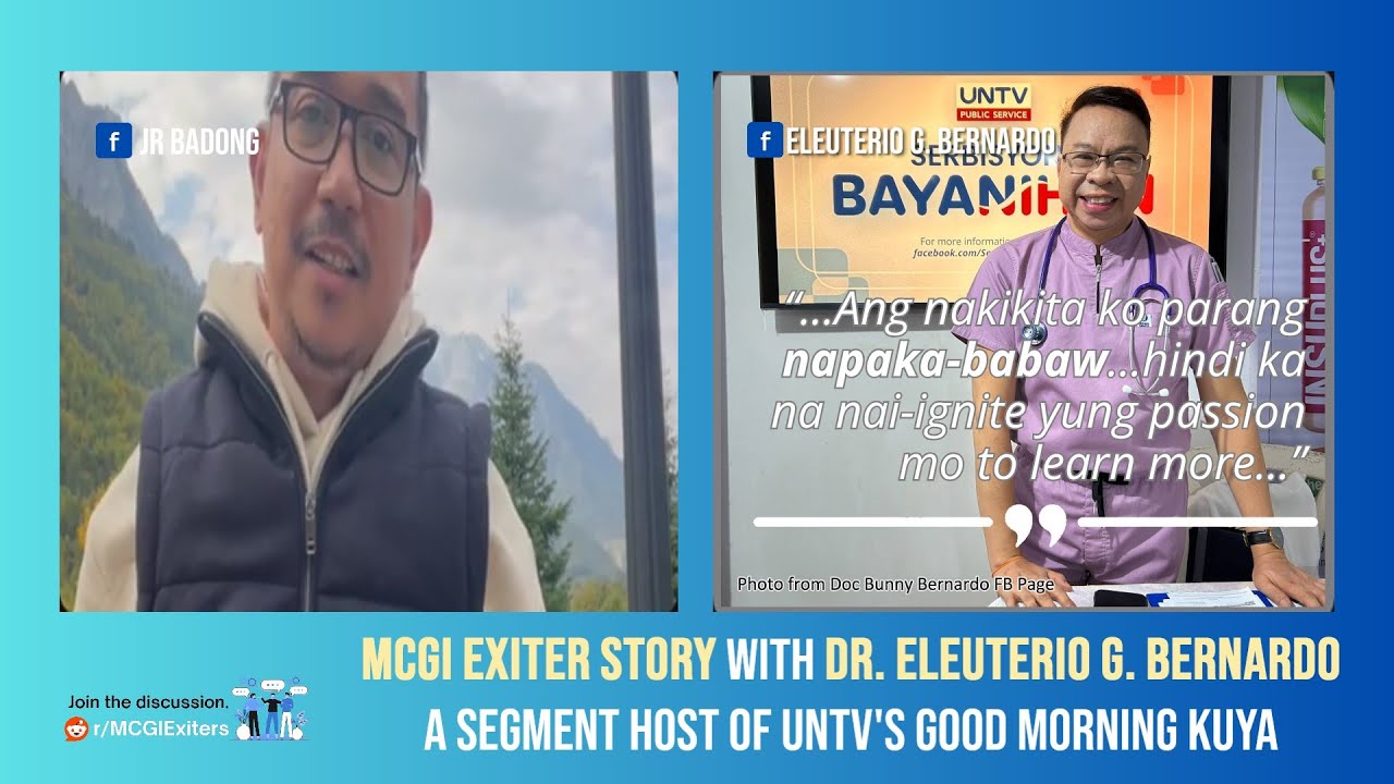 🔥MCGI Exiter Story with Dr. Eleuterio G. Bernardo (Doc Bunny) UNTV's GMK Segment Host | Oct 14, 2025