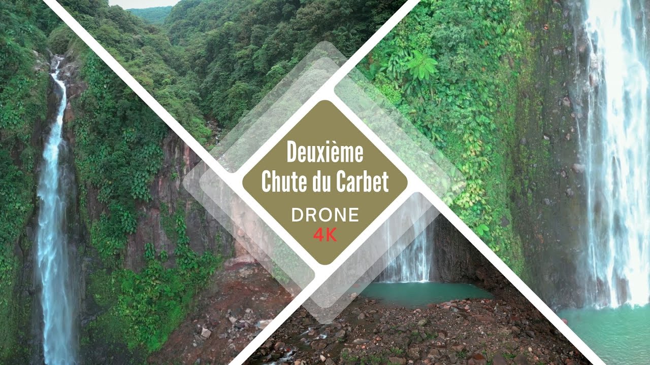 Chute du Carbet en Drone 4k