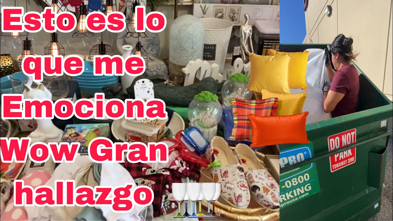 GRAN HALLAZGO EN LA BASURA😱Esto  es lo que me vuelve loca😍Lo que Tiran en USA 🇺🇸 #dumpsterdiving