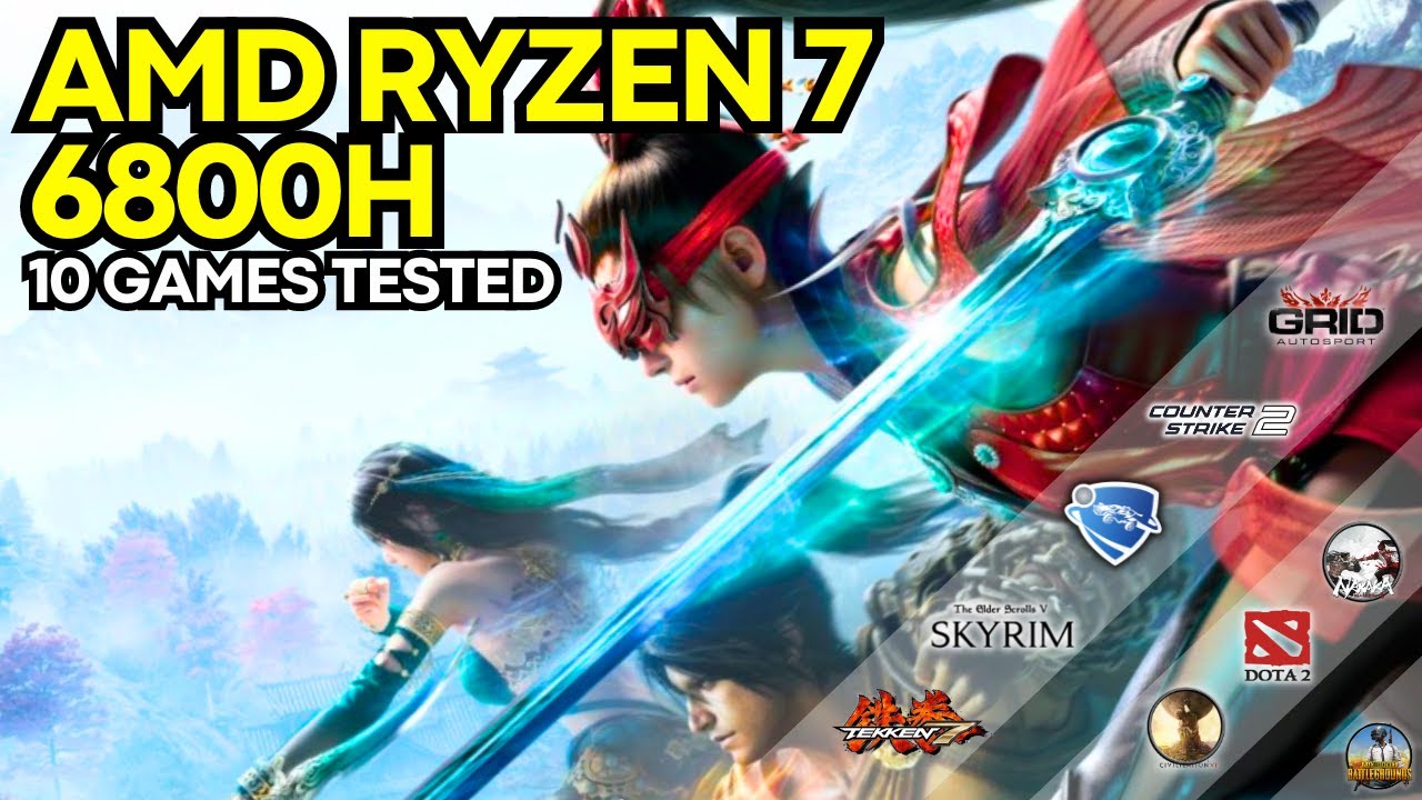 AMD Ryzen 7 6800H + AMD Radeon 680M | 10 Games Test [Gaming Performance]