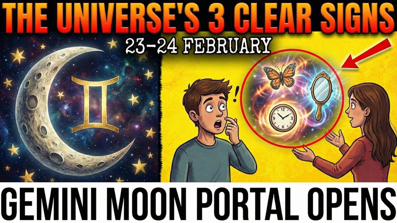 The Universe Sends You 3 CLEAR Signs TOMORROW - Gemini Moon Opens Communication Portal (Feb 23)