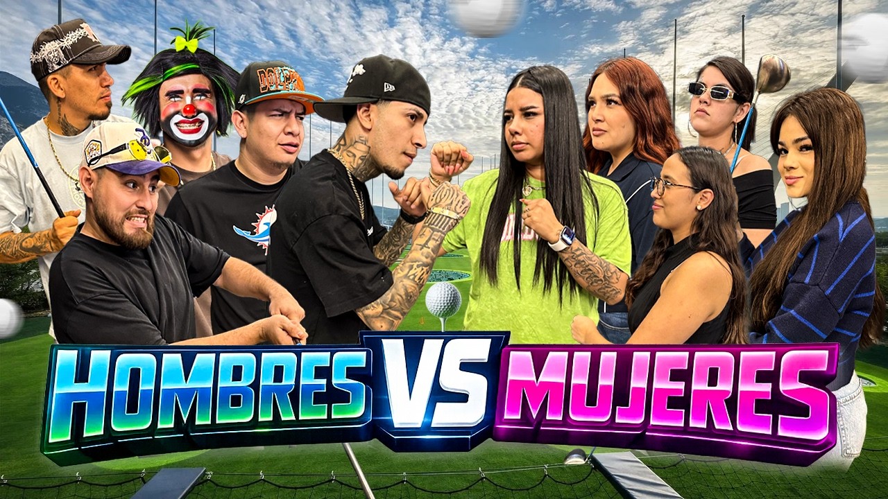 Reto en amigos de HOMBRES vs MUJERES 🔥 | En Top Golf Monterrey ⛳️ | Nanda Herrera