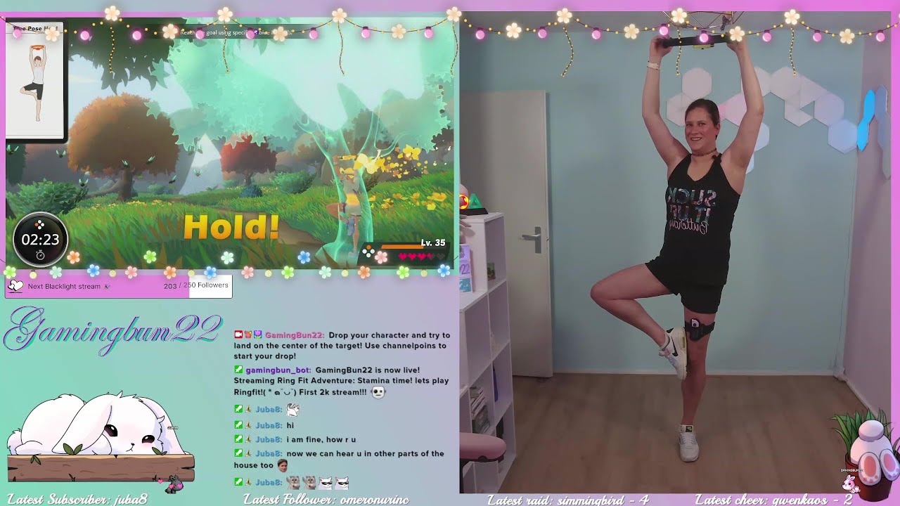Stamina time! lets play Ringfit! (＊๑˘◡˘) First 2k stream!!! O_o (stream from 08-05-2025)