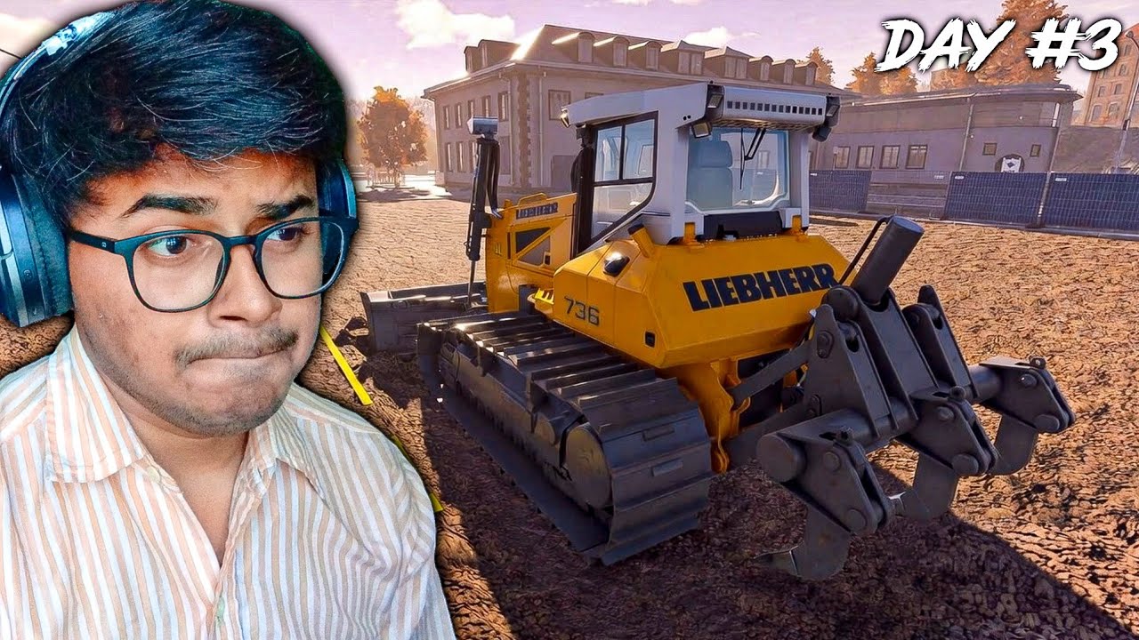 ROAD CONSTRUCTION IN CONSTRUCTION SIMULATOR | DAY #3