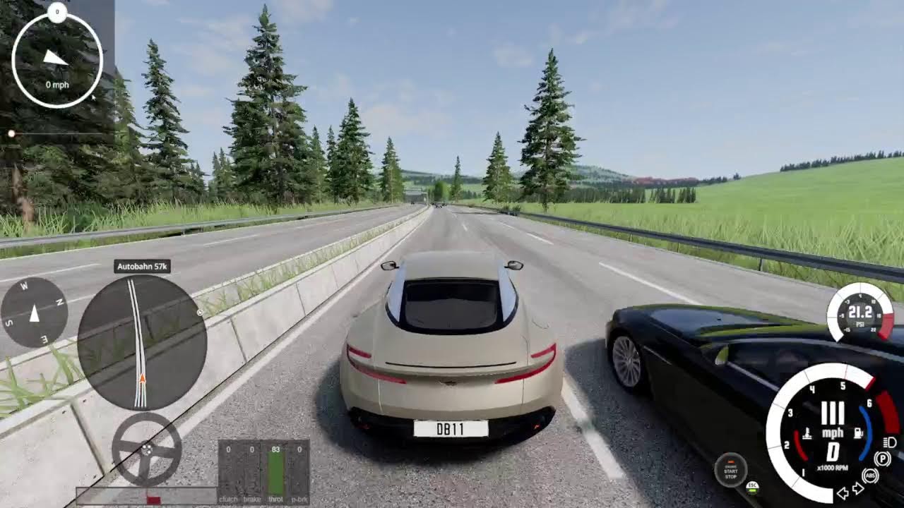 attempting to escape police in weirdest cars. beamNG