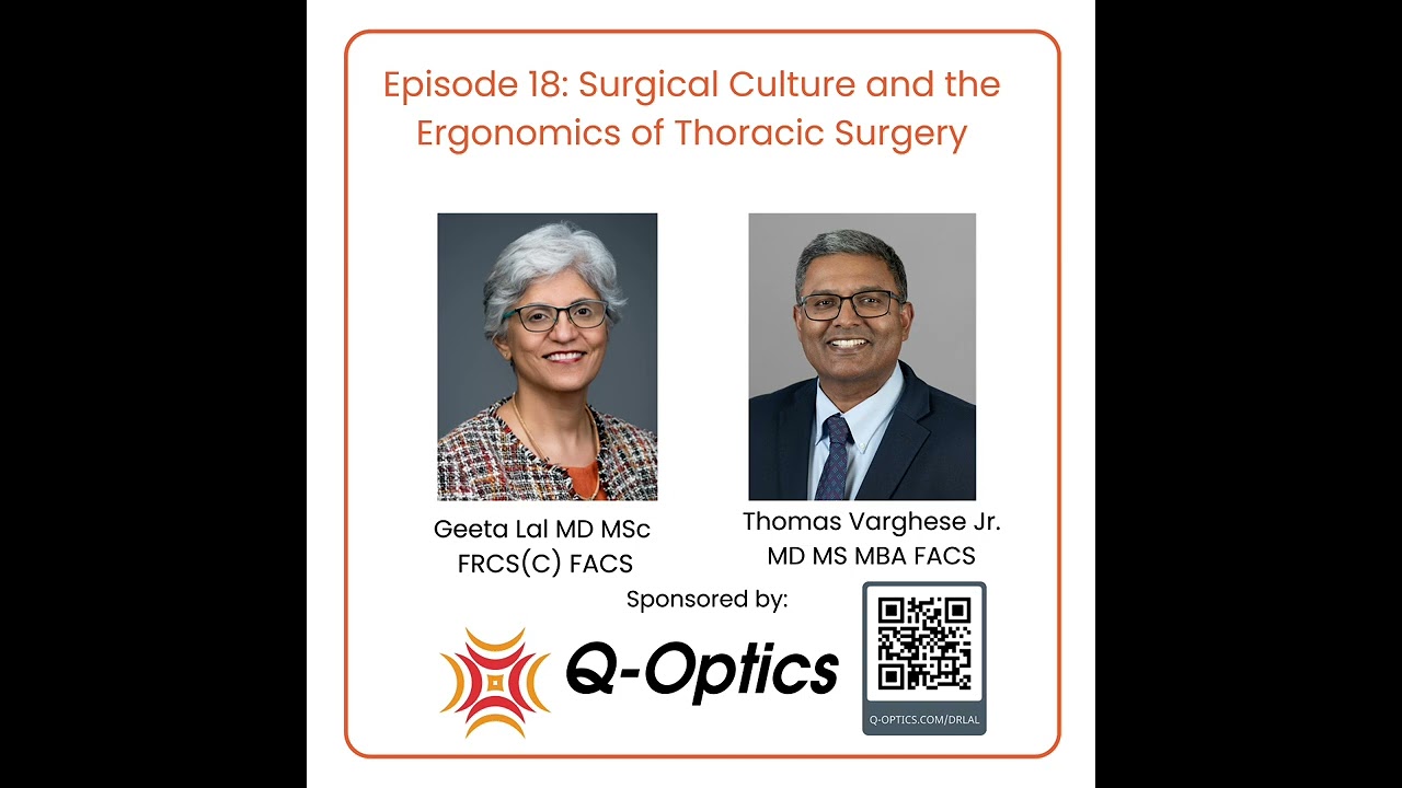 Surgical culture and The Ergonomics of Thoracic Surgery Dr. Thomas Varghese Jr.