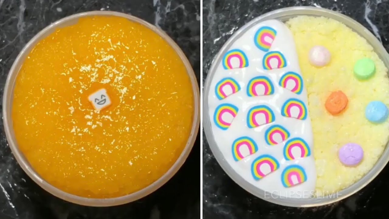Snow fizz slime ASMR compilation || Satisfying crunches