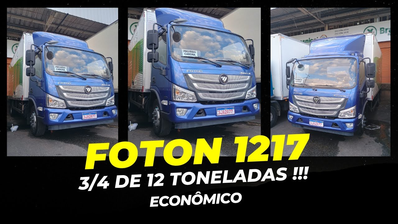 Caminhão Foton 1217, único 3/4 com 12 toneladas de Pbt