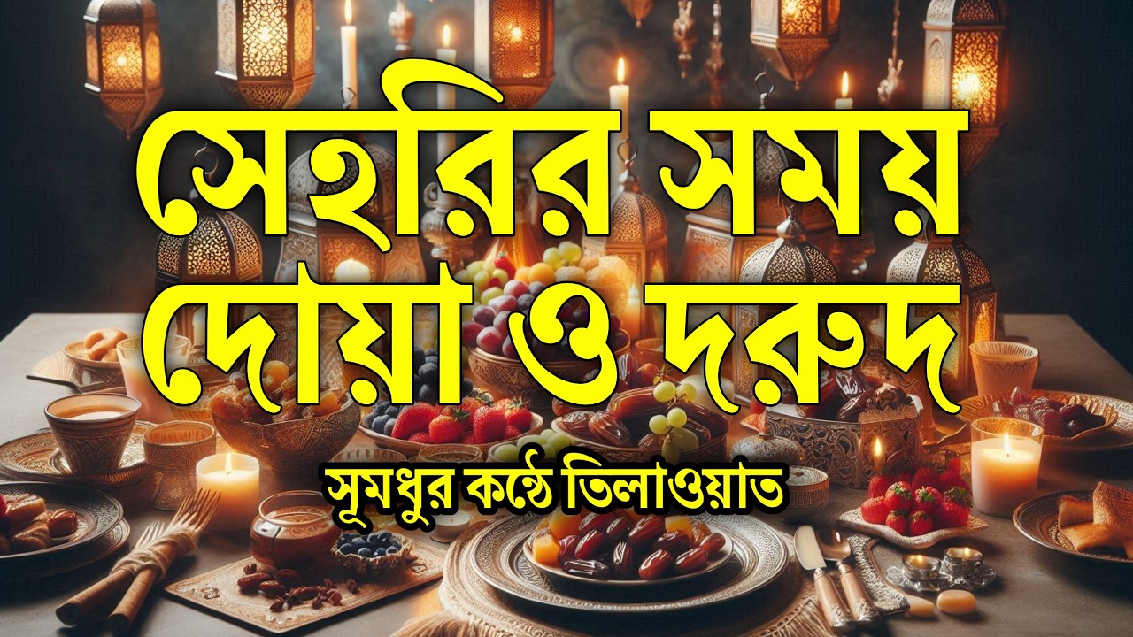 সাহরীর বরকতময় দোয়া ও দরুদ শরীফ | রমজানের ফজিলতপূর্ণ আমল শুনুন Blessed Sehri Time & Powerful Darood