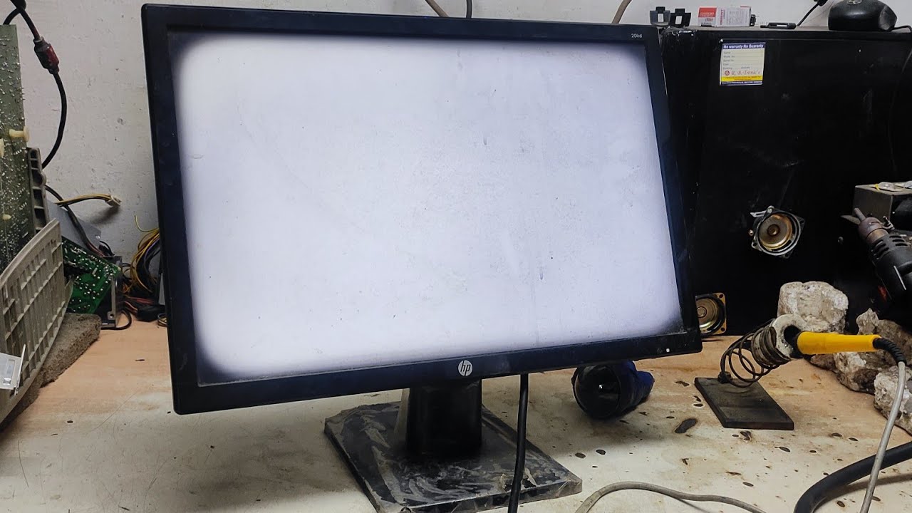 Hp Vga monitor White Screen Repair ।Monitor white display problem repair ।led tv white screen repair