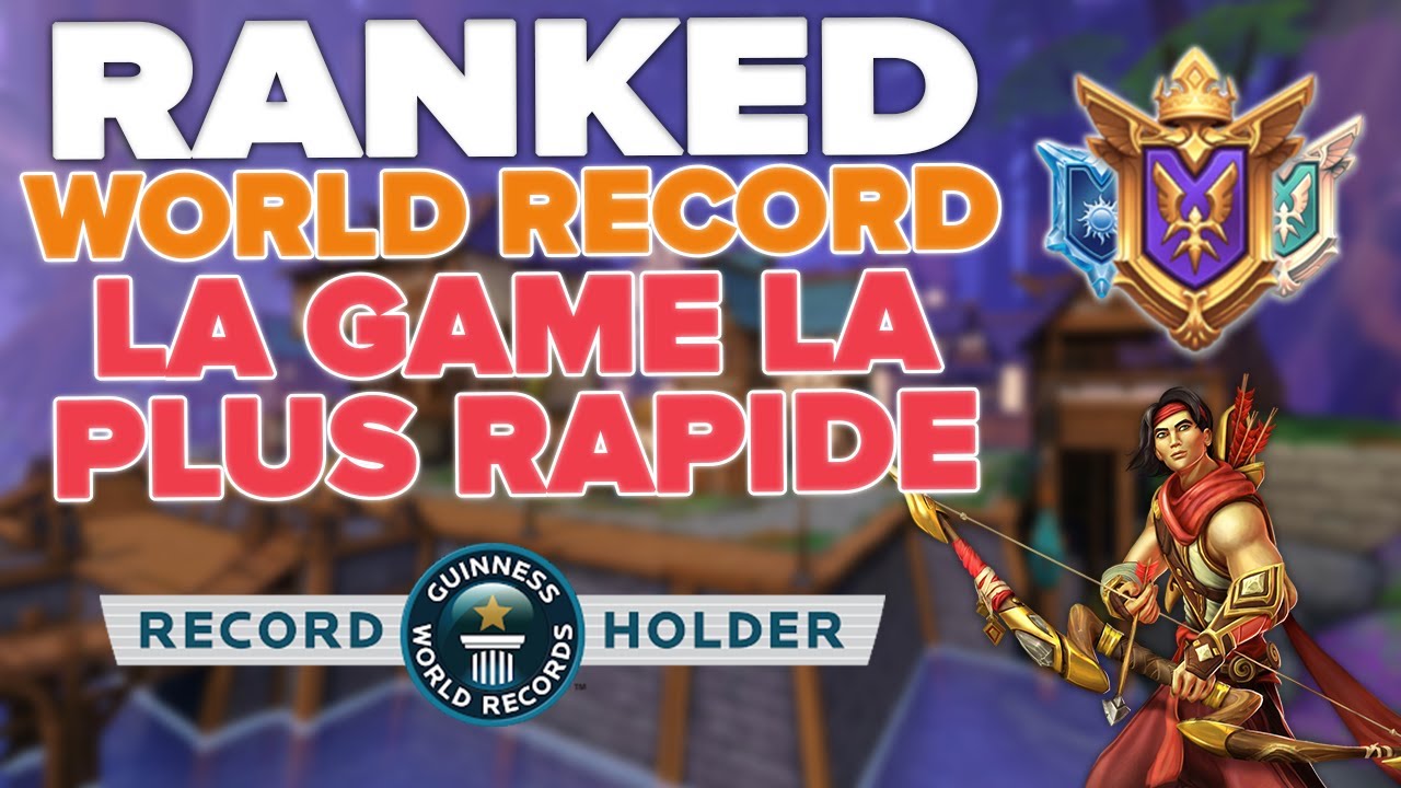 RECORD DU MONDE DE LA GAME LA PLUS RAPIDE en RANKED sur PALADINS ! (Gameplay Sha Lin Ensablement)