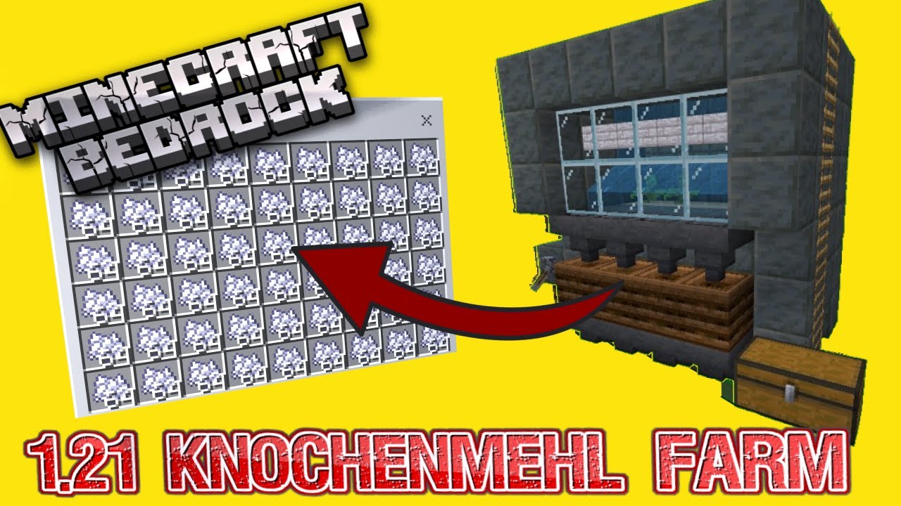 BESTE 1.21 KNOCHENMEHL FARM TUTORIAL in Minecraft Bedrock Deutsch ¦ DaedalCraft