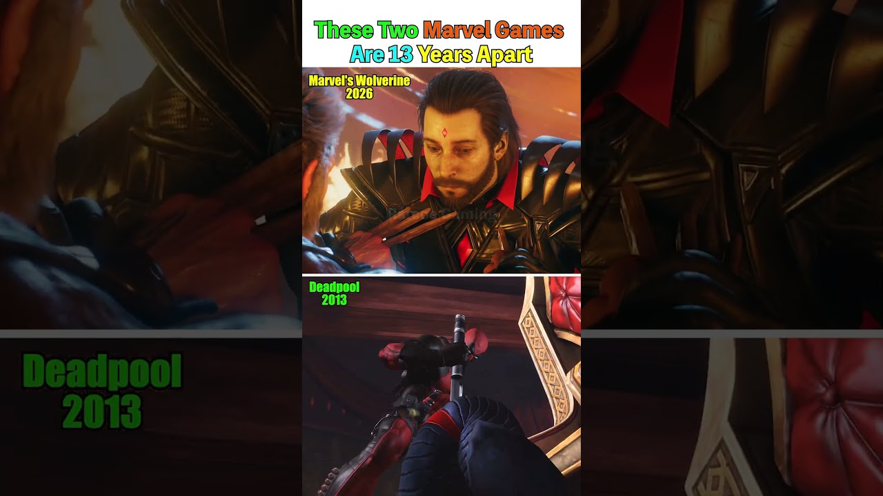 These Two Marvel Games Are 13 Years Apart #marvelwolverine #xman #wolverine