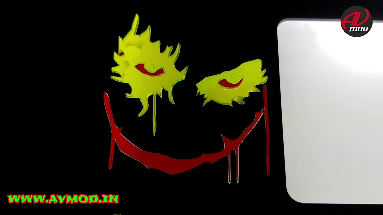 Joker 3d light number plate By Avmod 4K