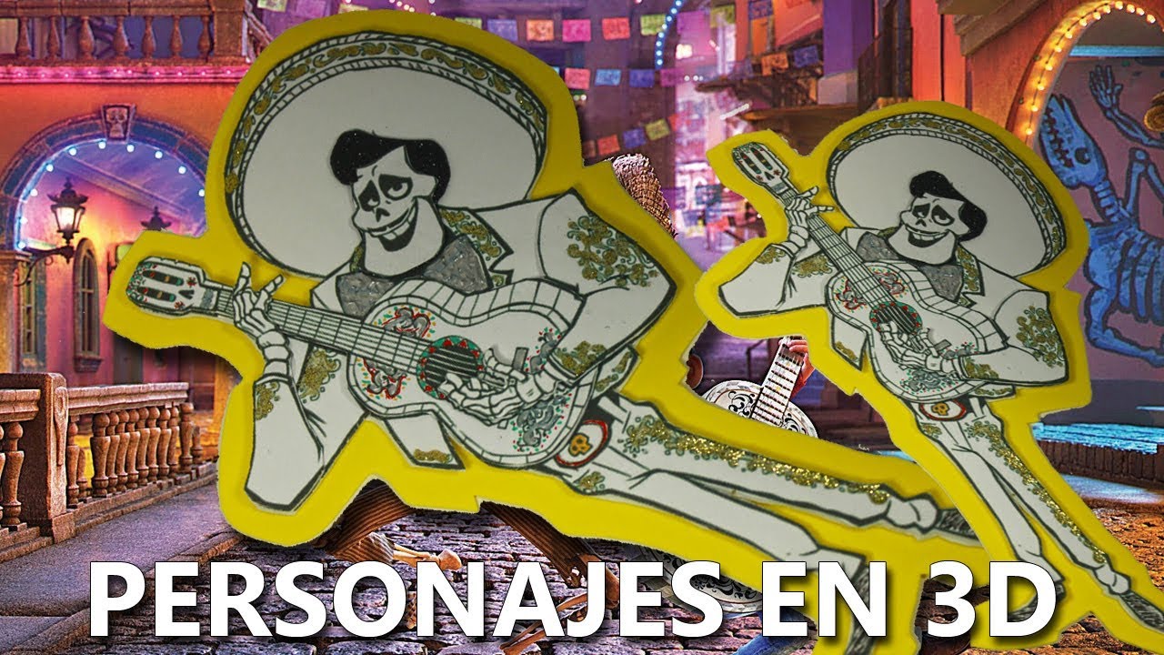 COMO HACER PERSONAJES EN 3D | COCO | Día de muertos