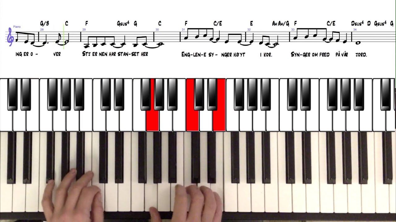En Stjerne Skinner inatt. (Avansert piano tutorial/demonstration)