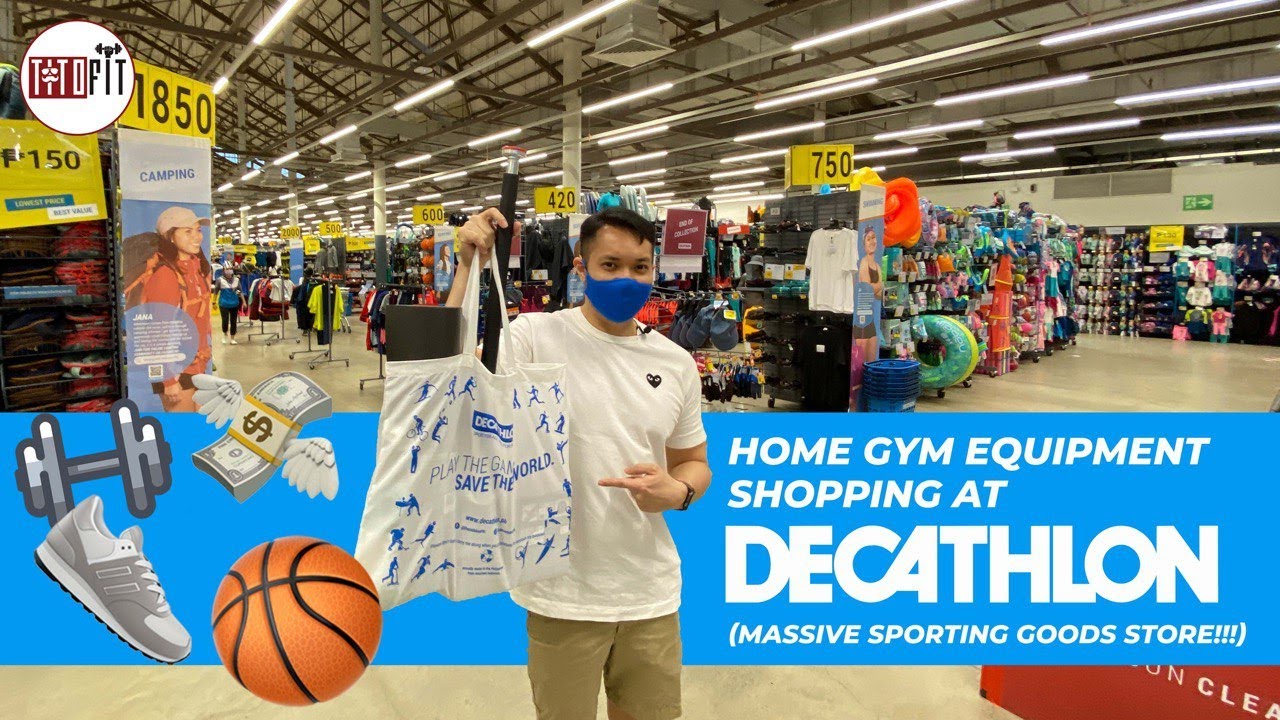 HOME GYM EQUIPMENT SHOPPING AT DECATHLON PHILIPPINES - TitoFit vlog - BIGGEST SPORTS EQUIPMENT STORE