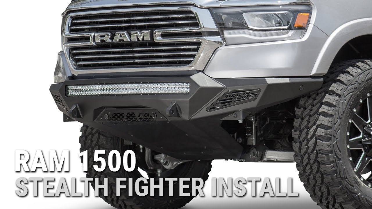 HOW TO: Install RAM 1500 Stealth Fighter Front Bumper with OEM Removal