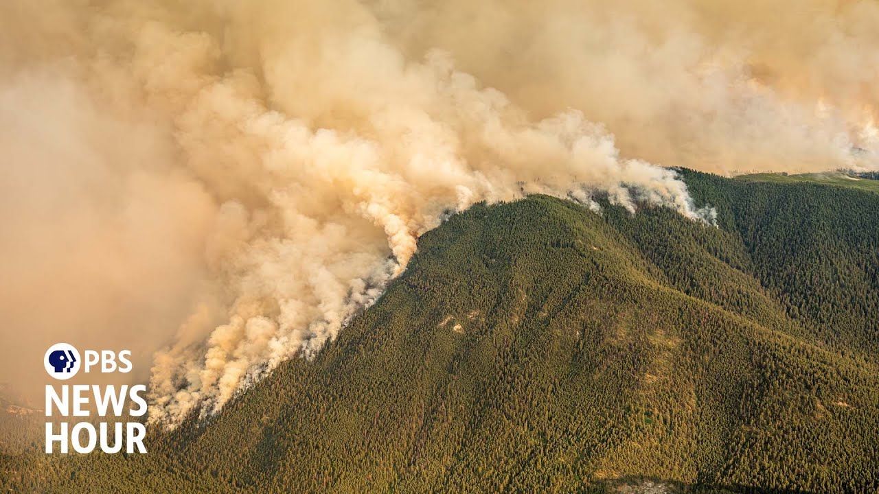 How massive wildfires in the West spread harmful particles across North America
