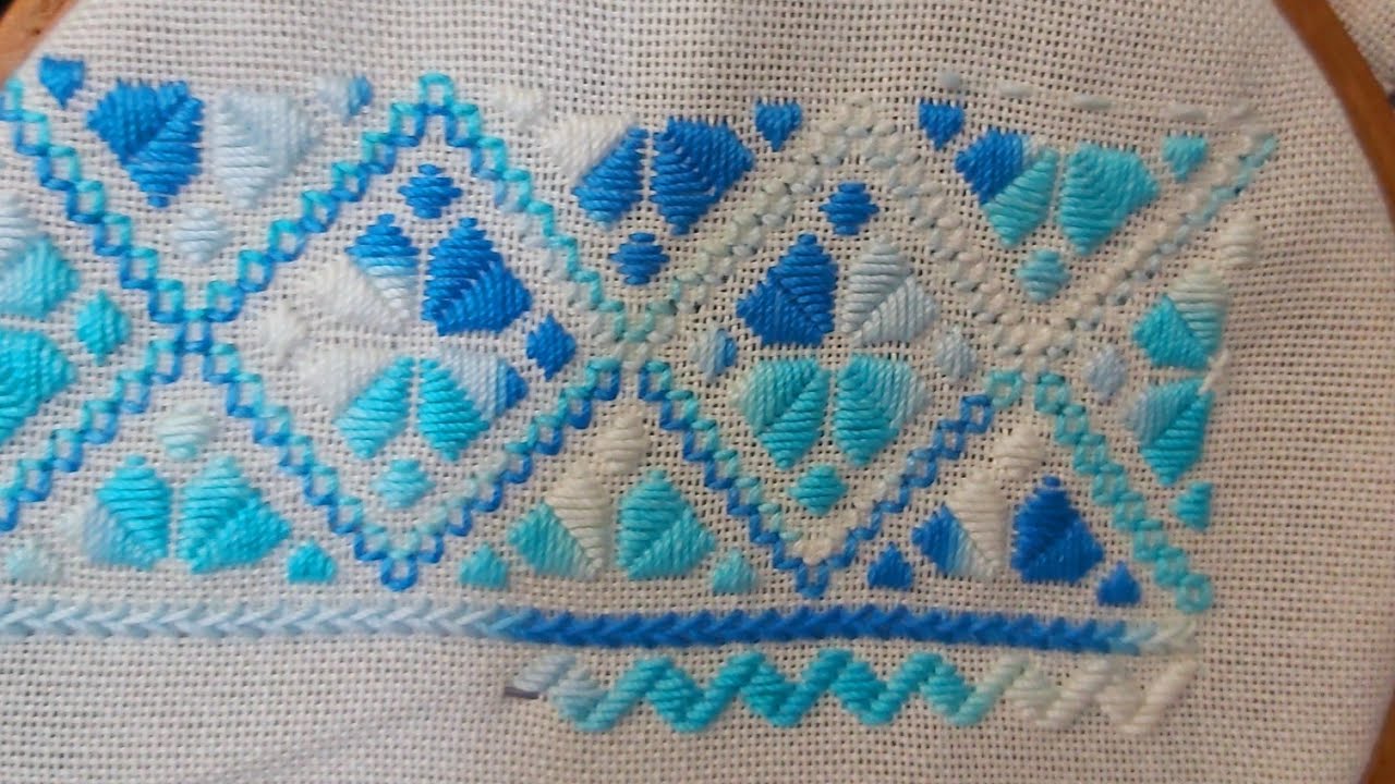 Hand embroidery  part 4 | خامک دوزی از روی اصلی دوخت 