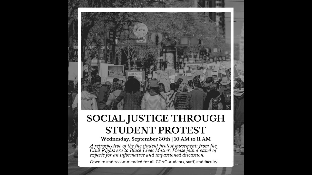 Social Justice Through Student Protest Webinar