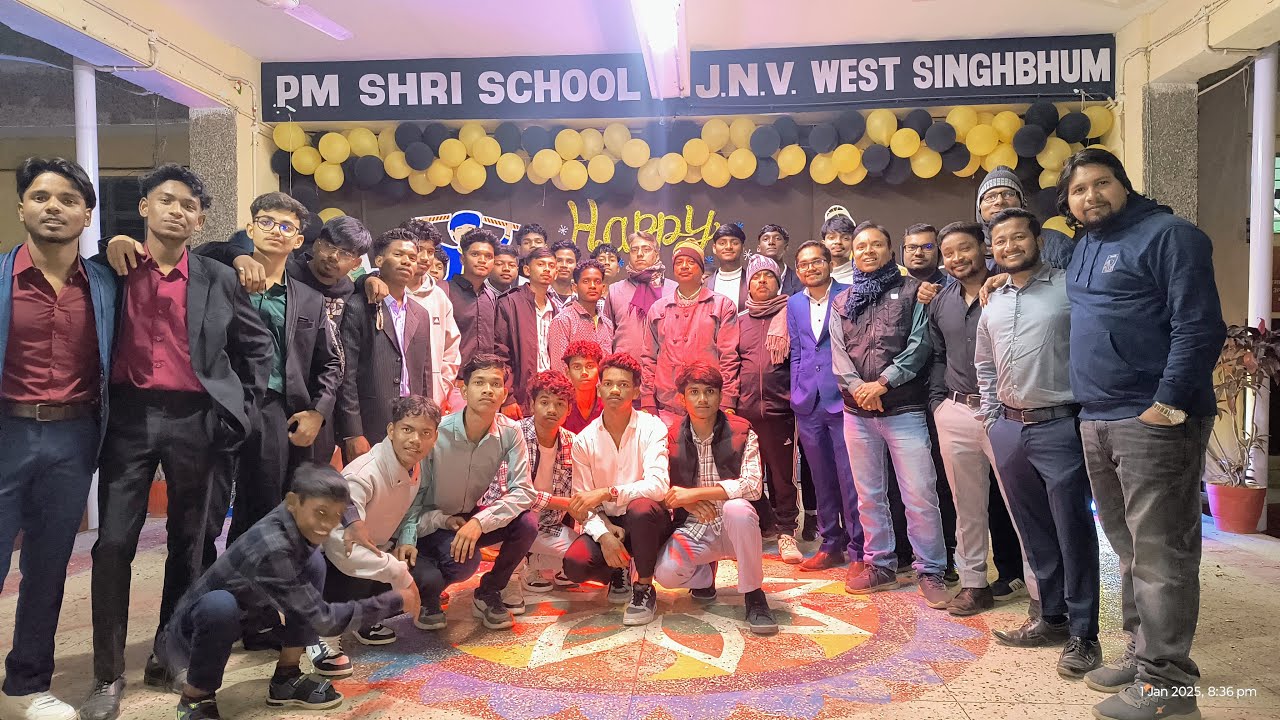 Cultural Program organised by Students of PM Shri JNV West Singhbhum New Year Celebration 2025 Part1