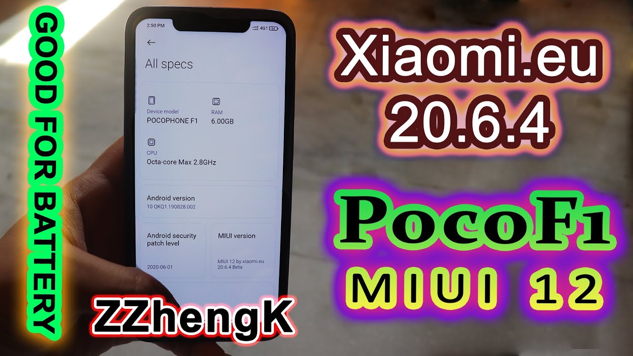 Xiaomi.eu MIUI 12 BETA 20.6.4 Port for PocoF1  Silvercore kernel by ZZhengK