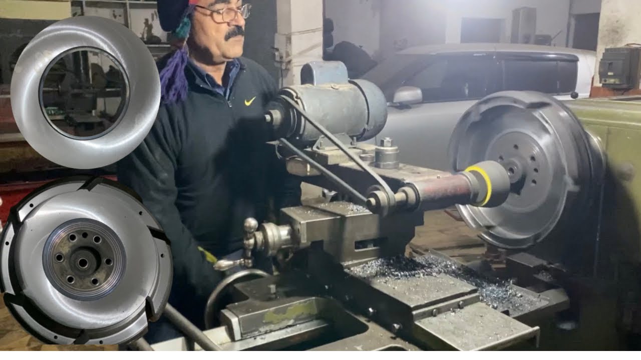 How to resurface flywheel easy method with lathe machine .2023