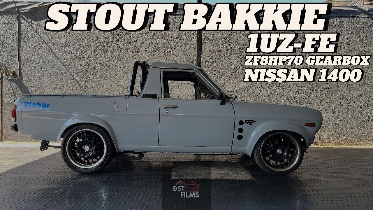 8-SPEED 1UZ-FE NISSAN 1400 BAKKIE DYNO AND RIDE ALONG #richysservicecenter #nissan #dynotuning #dyno