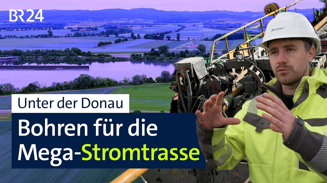 Bohren für die Mega-Stromtrasse: der Südostlink unter der Donau | Abendschau Reportage | BR24