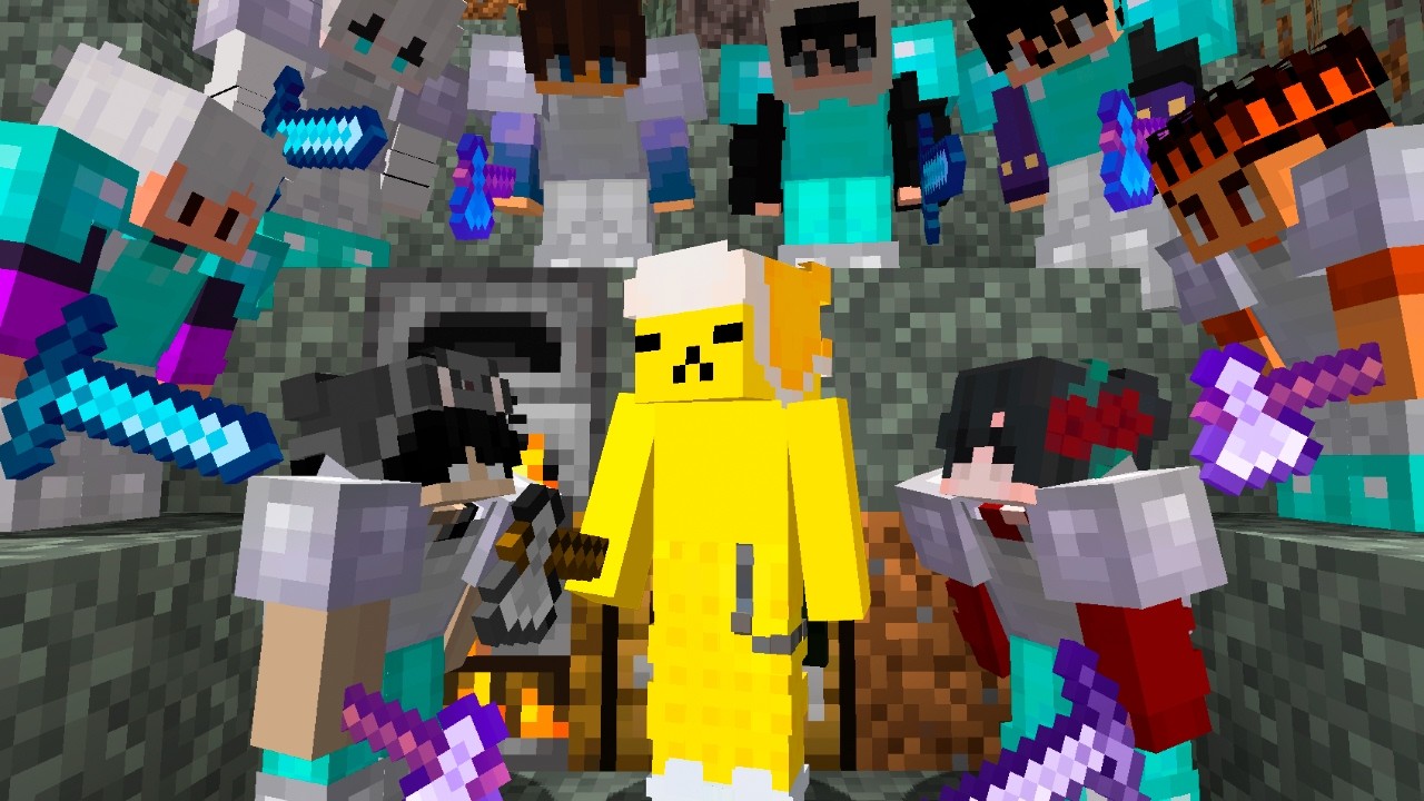 Minecraft Speedrunner VS 8 Caçadores FINAL