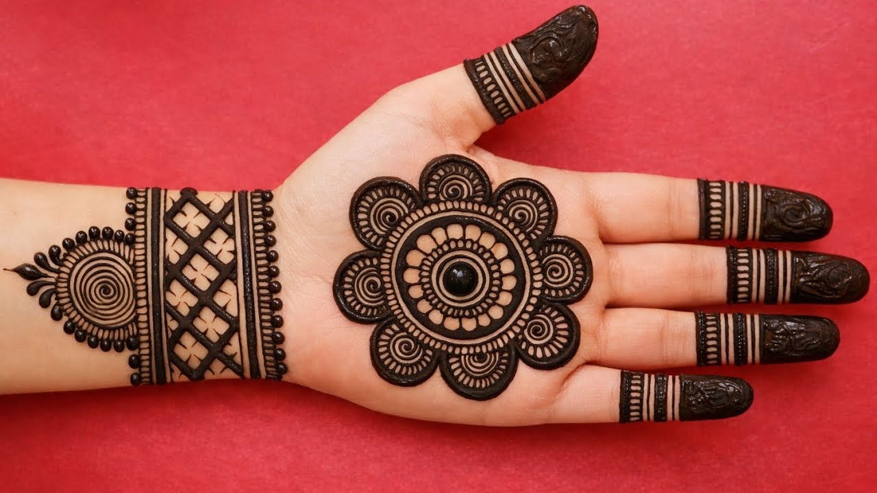 Easy stylish goltikki mehandi design | simple beautiful stylish mehandi design | goltikki mehandi 