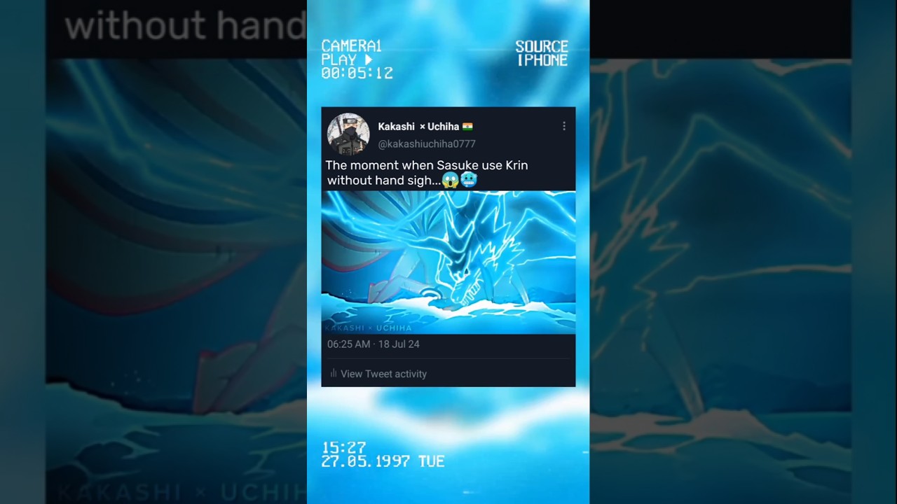 Sasuke use Kirin 🥶