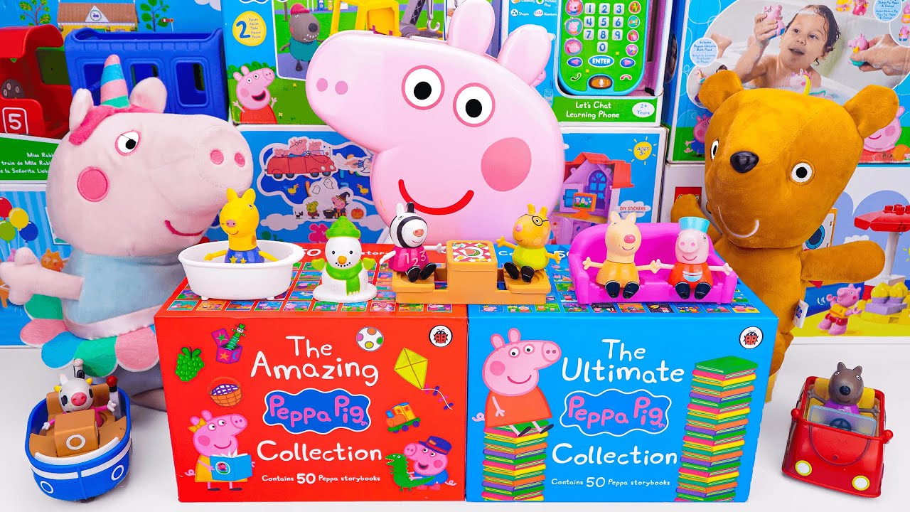 93 Minutes of Satisfying ASMR Unboxing | Mystery Peppa Pig Collection Box Set 🎁