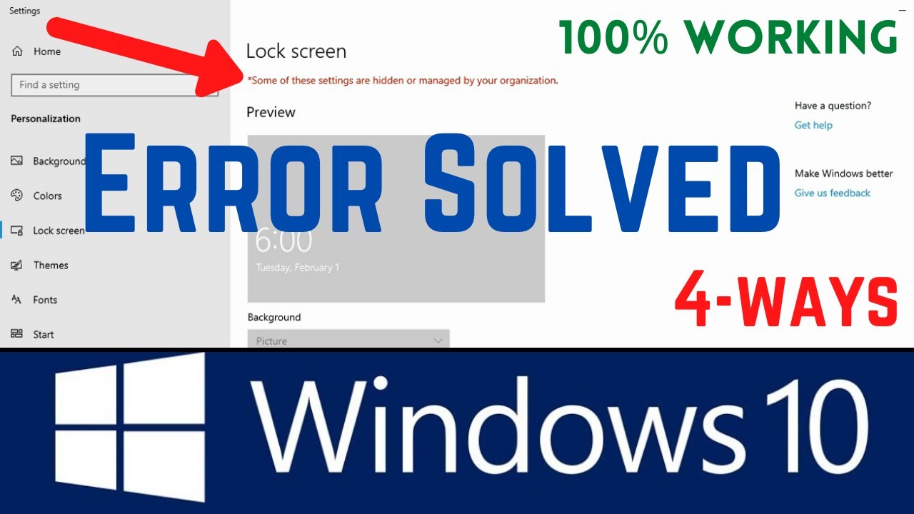 [SOLVED] *Some Settings are Managed by your Organization in Windows 10 | 4 WORKING Fixes