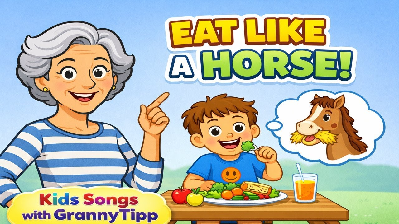 Eat Like a Horse - Eat a Lot | Fun Idiom Songs for Kids #27