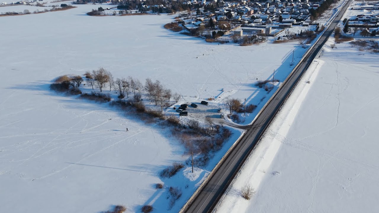 Žiema ties Raizgiais. Bubių tvenkinys. Bubiai Reservoir. Winter 2026 (4K)