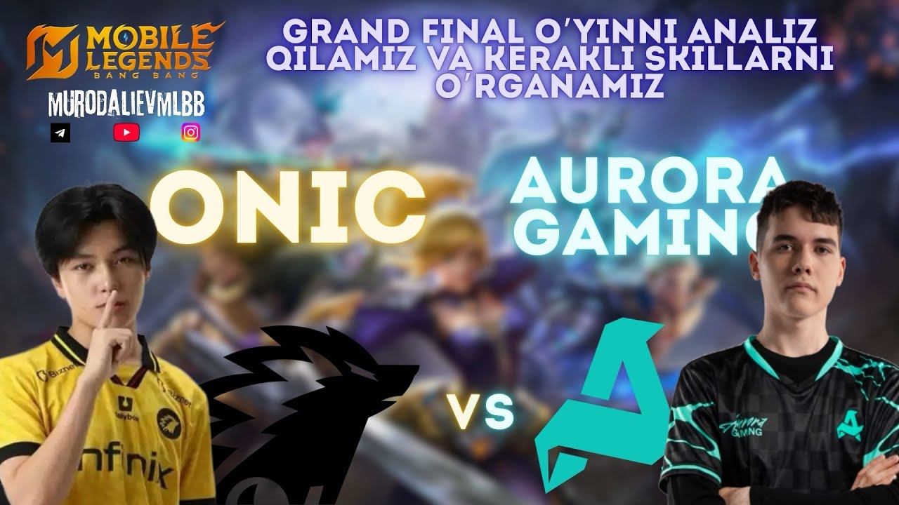 Onic vs Aurora Gaming Grand Final - (Reaksiya video soлodan)