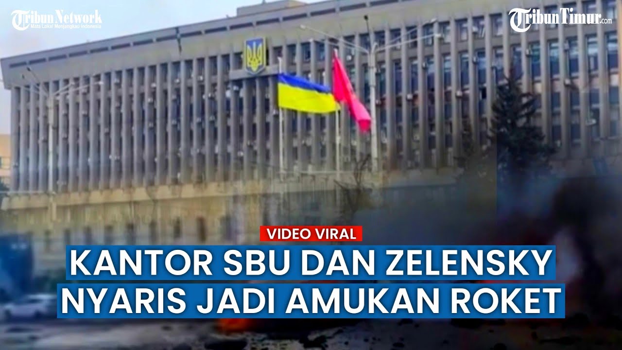 Lusinan Roket Hantam Kota Kyiv, Gedung Presiden Zelensky dan Dinas Keamanan SBU Ukraina Jadi Sasaran