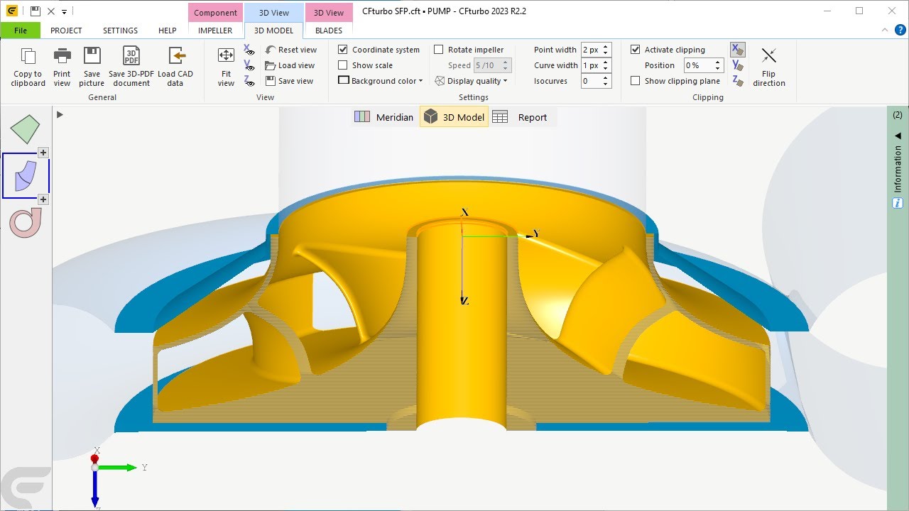 CFturbo - Secondary Flow Path Design