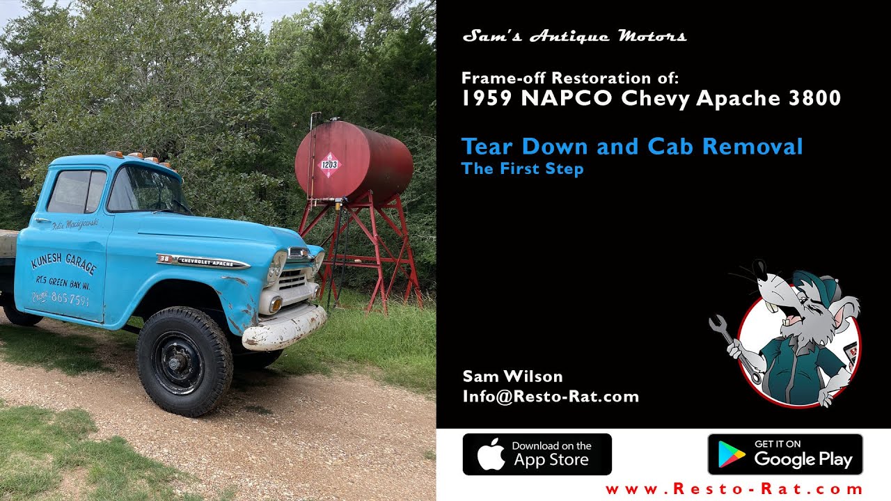 1959 NAPCO Chevy Tear Down and Cab Removal | Segment 2 – 1959 Apache 1-Ton