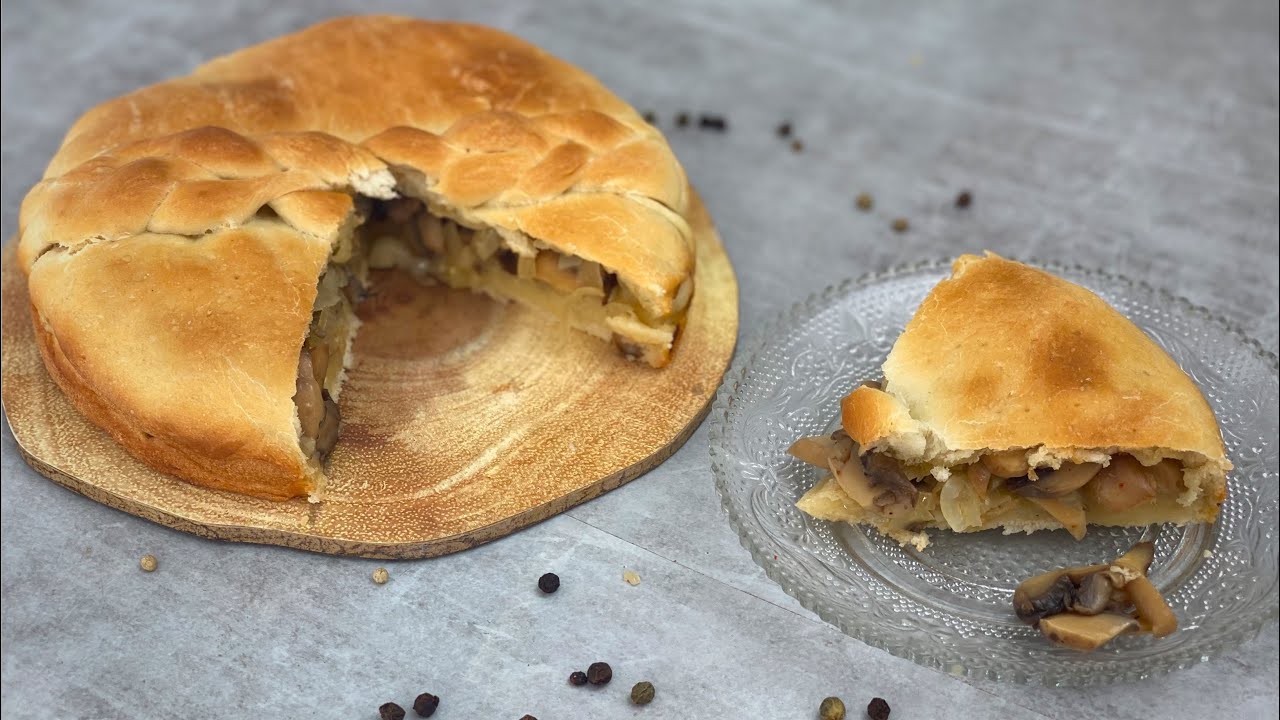 Plăcintă cu ciuperci - rețetă de post | E.Gustos @BucatarestecuRodica @Iuliana_BucateAromate