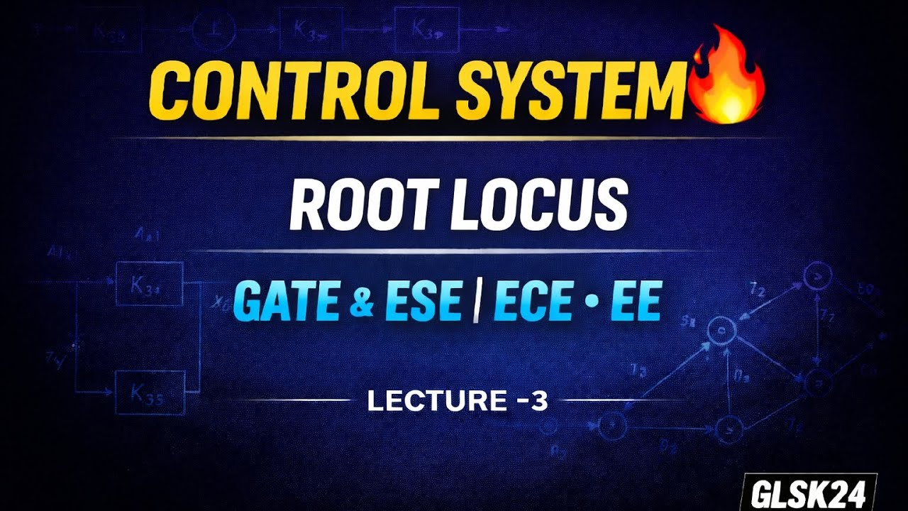 Root Locus in Control System | GATE & ESE (ECE & EE) | Stability Analysis | GLSK24 #RootLocus #gate 