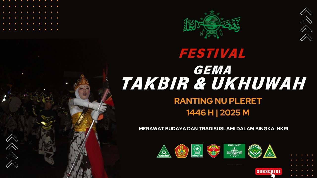 Festival Gema Takbir dan Ukhuwah RANTING NU PLERET Idul Adha 1446 H