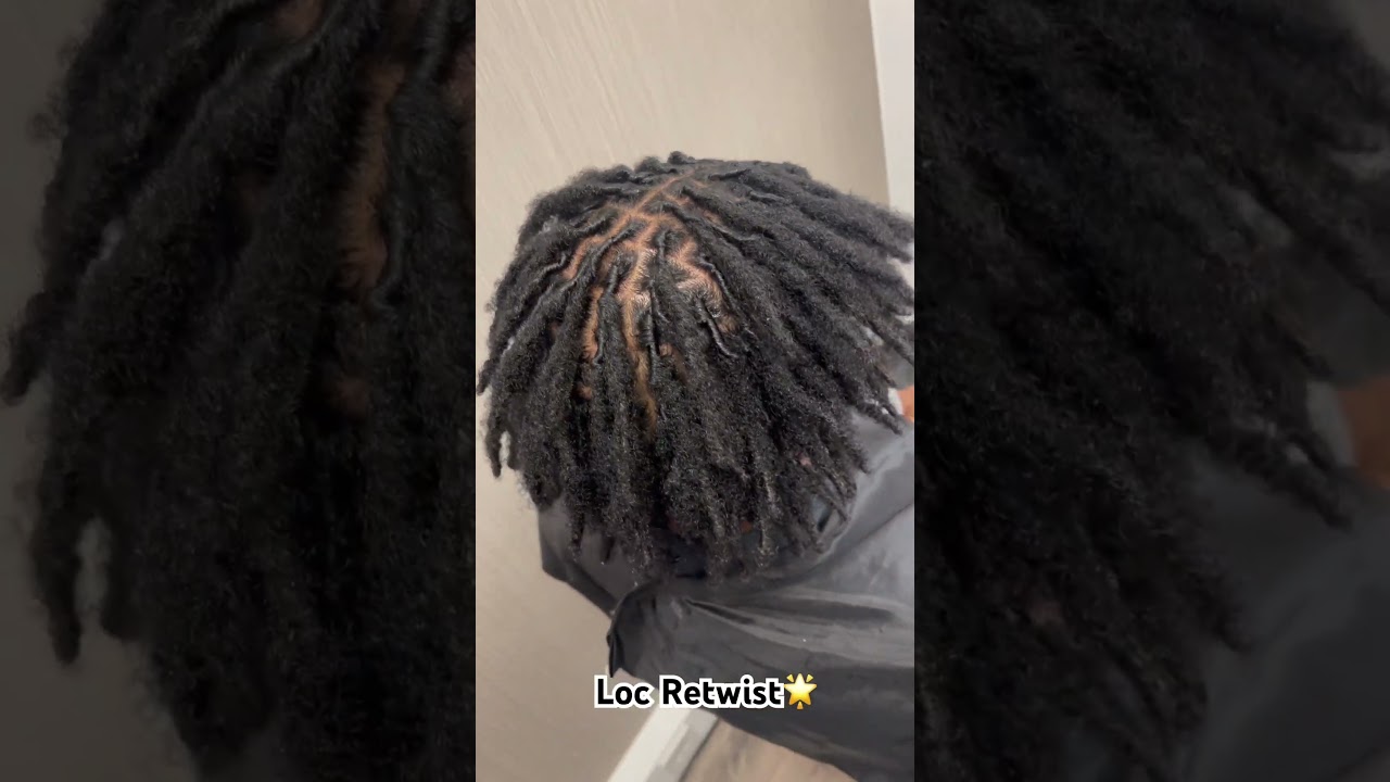 Palm Roll Retwist🌟 #locs  #locretwist