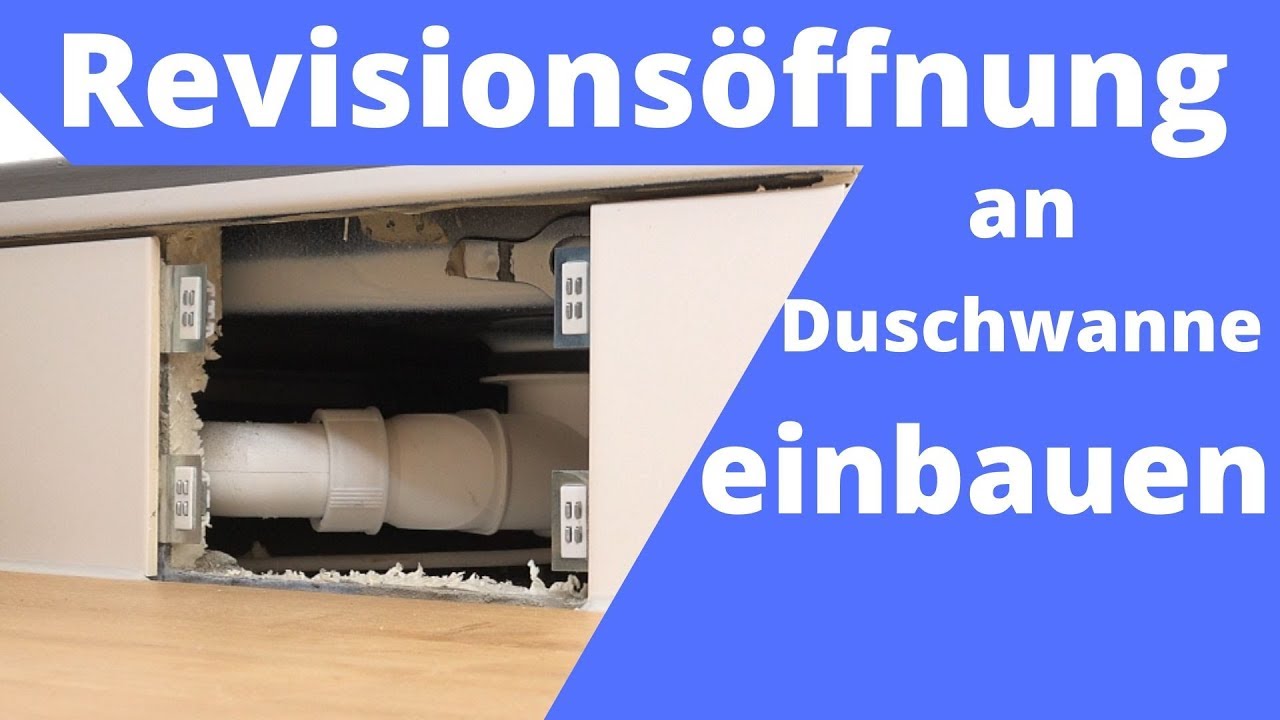 Revisionsöffnung an Duschwanne   Umbauheld