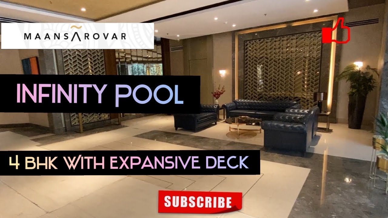 Lavish 4 Bhk at Maansarover, Thane With Expansive Deck | Infinity Pool & Sky Cafeteria